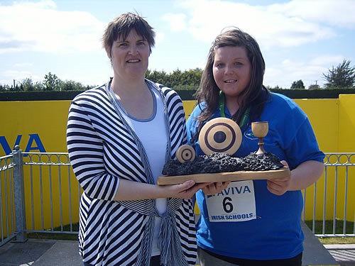 Zoe Scanlon wins an All Ireland in Discus